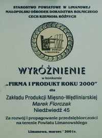 Firma i produkt roku 2000